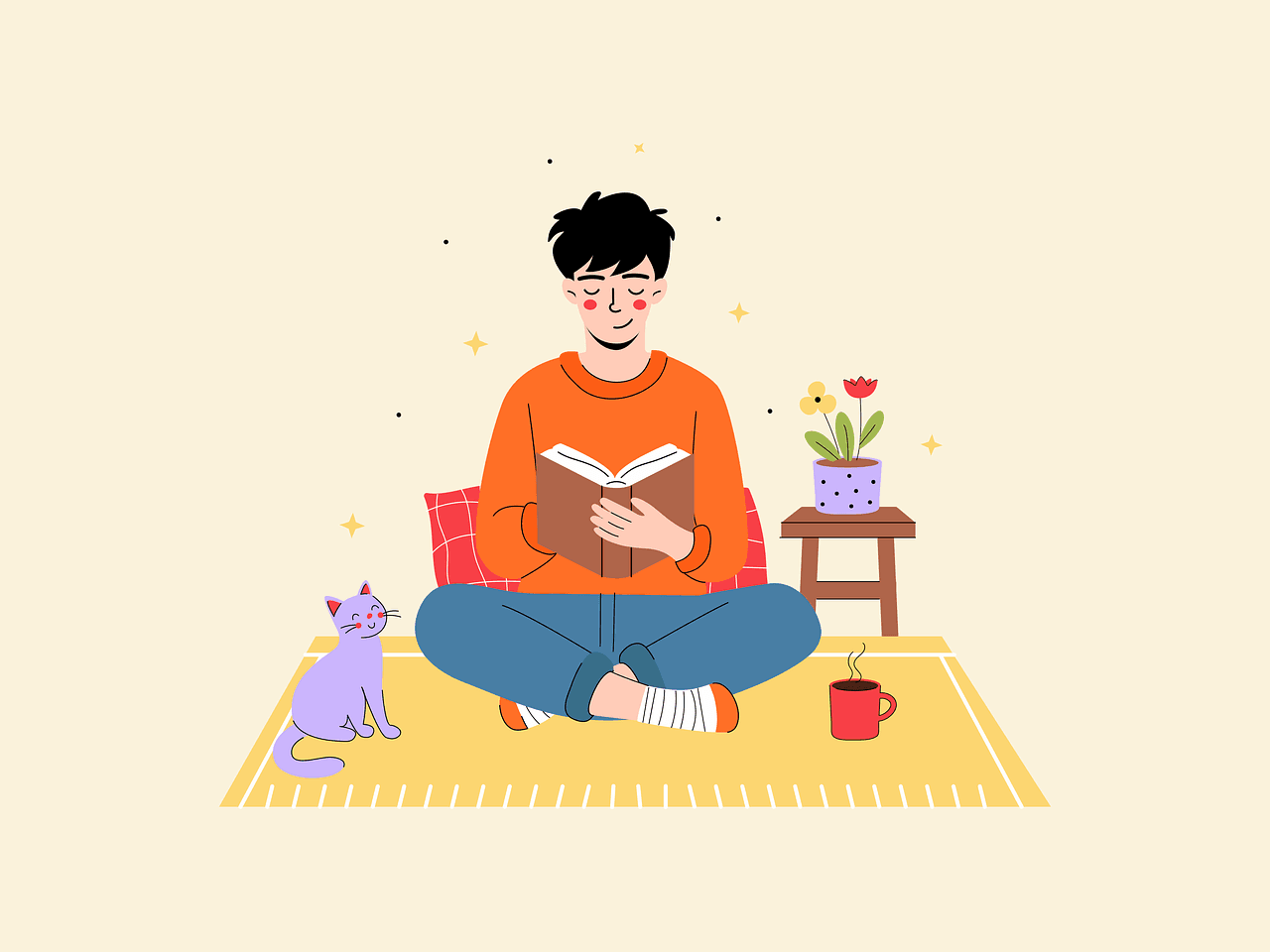 man reading